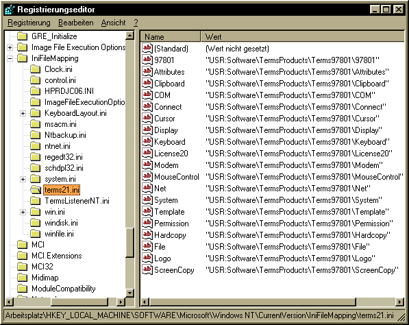 Registrierungseditor