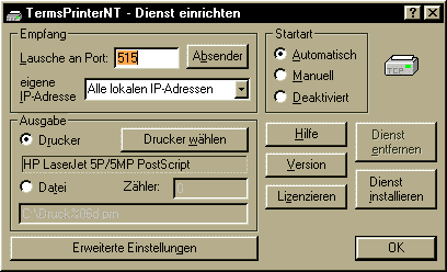 Installationsdialog